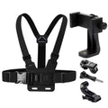 Phone & Action Camera Chest Strap Mount | 360° Clip