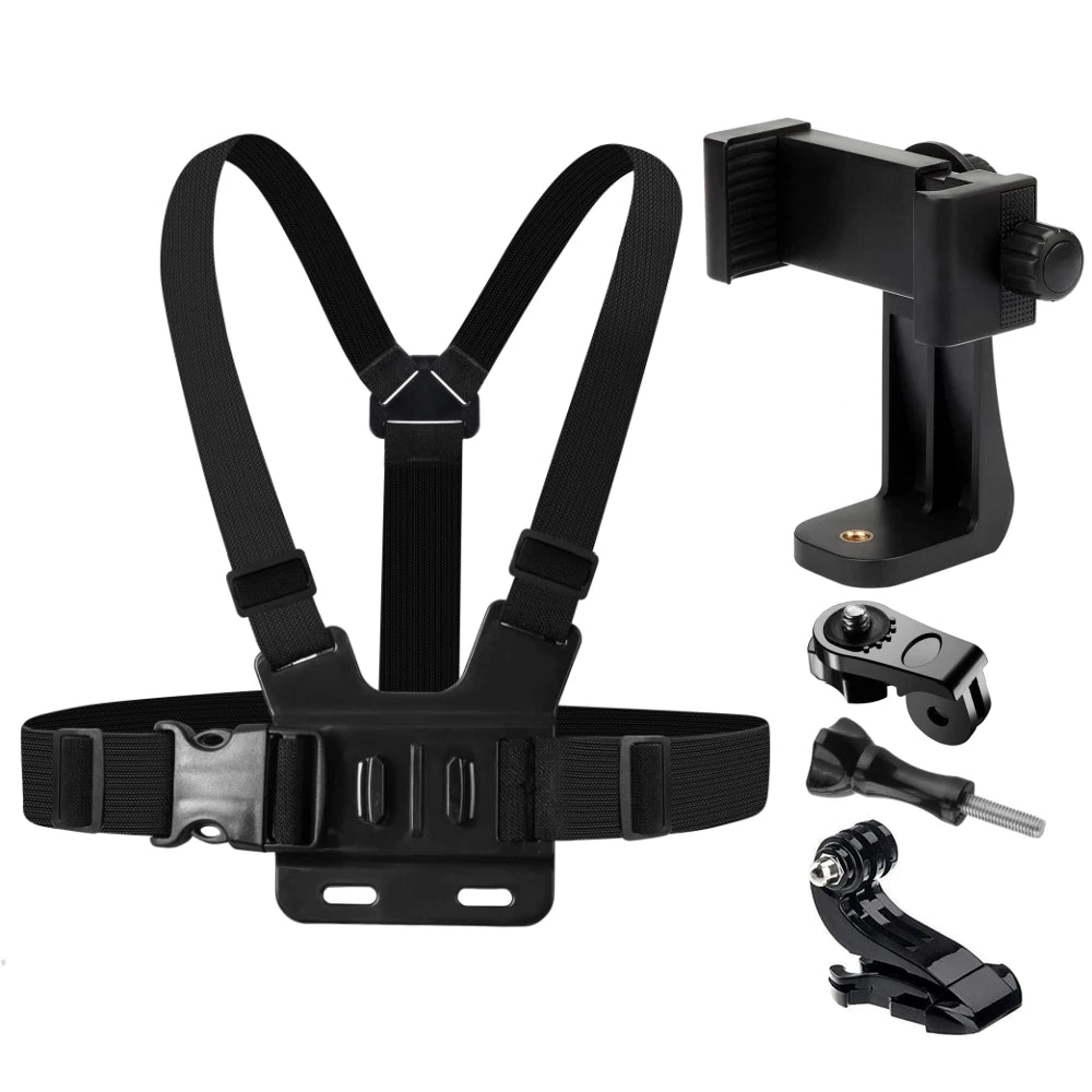 Phone & Action Camera Chest Strap Mount | GoPro & Smartphone