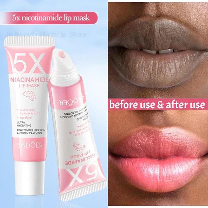 BIOAOUA Brightening Lip Mask Balm – Exfoliating & Moisturizing