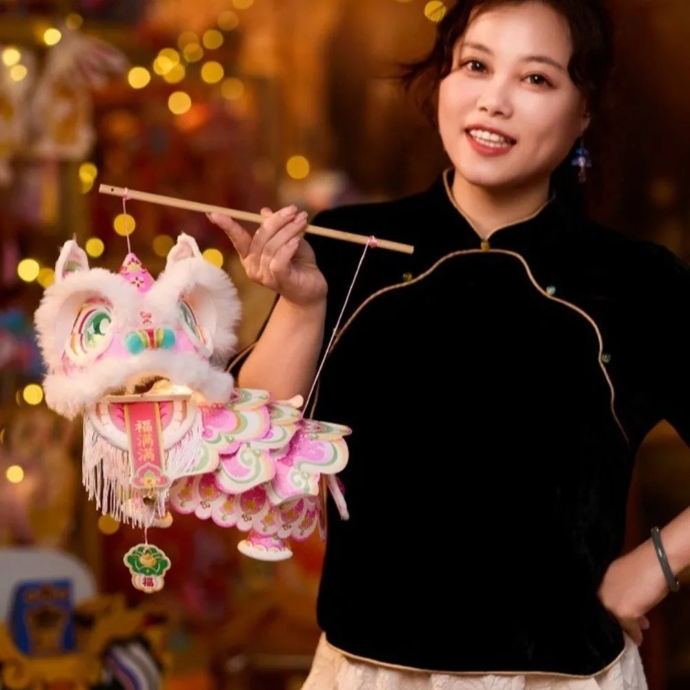 2026 Lion Dance Lantern DIY Kit | Chinese New Year Craft