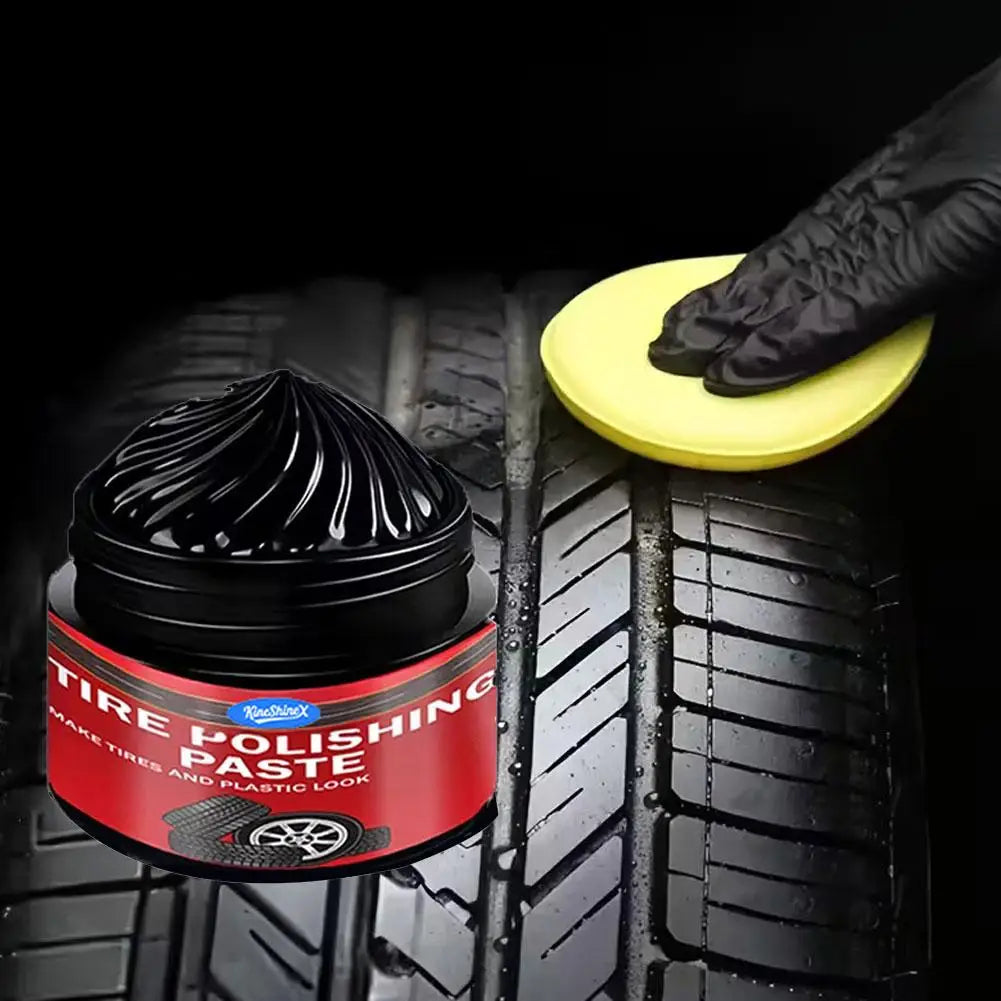 Car Tire Shine Paste 30g – UV-Resistant Rubber & Plastic Restorer
