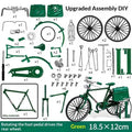 1:10 Diecast Metal Retro Mountain Bike Model with Mini Pump
