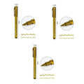 1/2/3/4Pcs Metallic Marker Pen Set Gold Silver Brush Pen Medium Point Markers For Metal Rock Painting Black Paper Card Making Oasis Select 3pcs Hard nib Gold