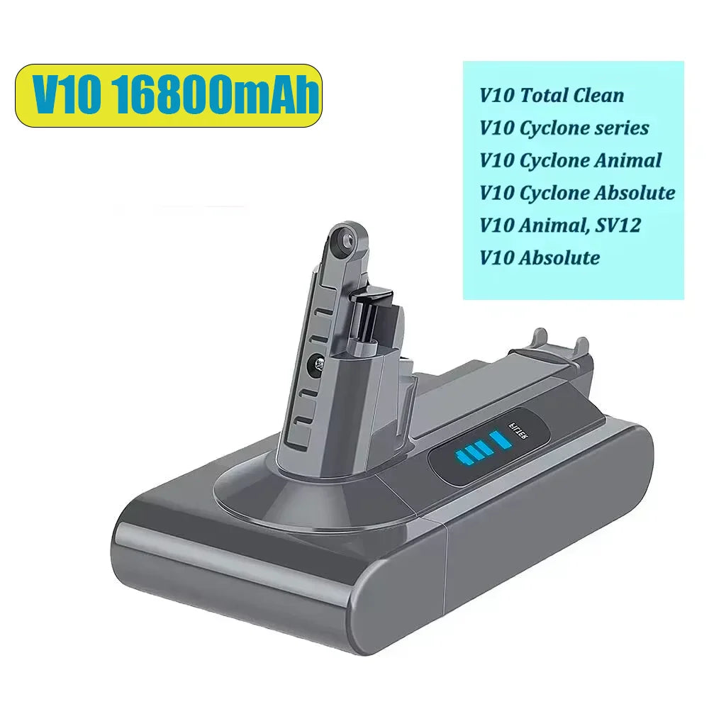 NEW 25.2V 16800mAh/28000mAH 100%For DYSON V10 batteries V10 Animal Absolute Fluffy Cordless Vacuum Cleaner Oasis Select V10 16800mAh