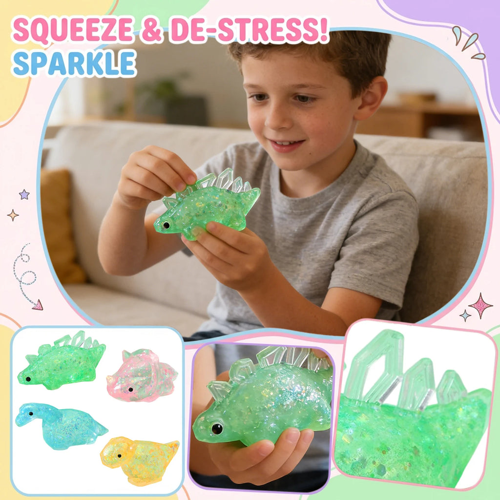 Dinosaur Squeeze Toy Dinosaur Stress Relief Fidget Pinching Relaxation Toy for Kids Adults Classroom Home Office Meeting Gifts Oasis Select