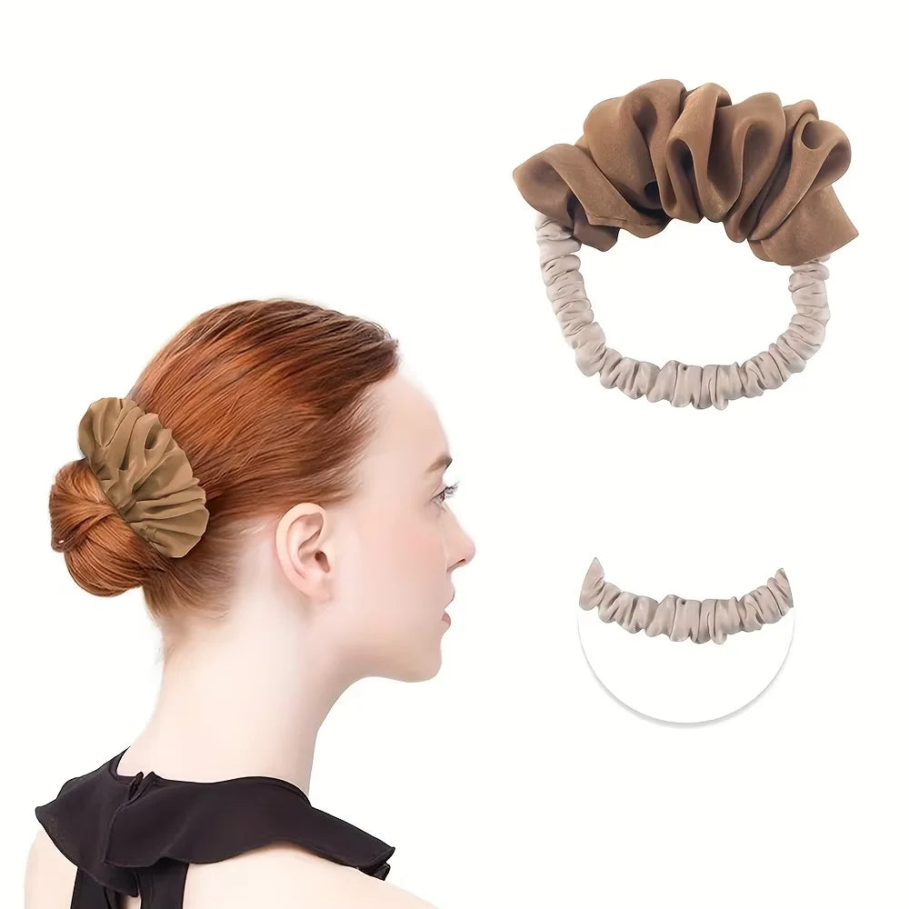 Satin Elastic Headband & Heatless Curl Tool – 8 Colors