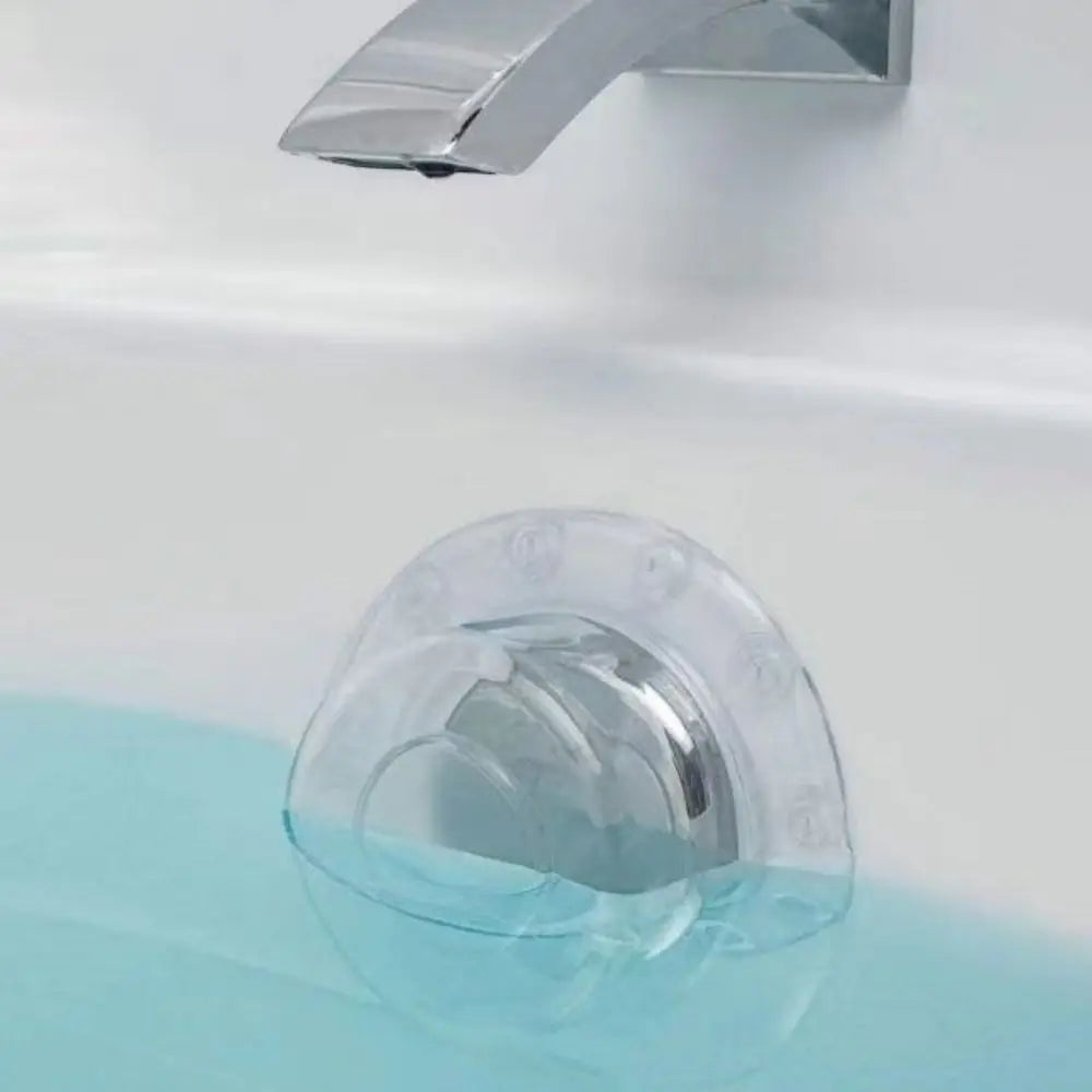 New Transparent PVC Bath Overflow Drain Cover Anti-overflow Water Stop Plug Add Extra Inches Water Drainage Cap Tub Warmer Oasis Select Default Title