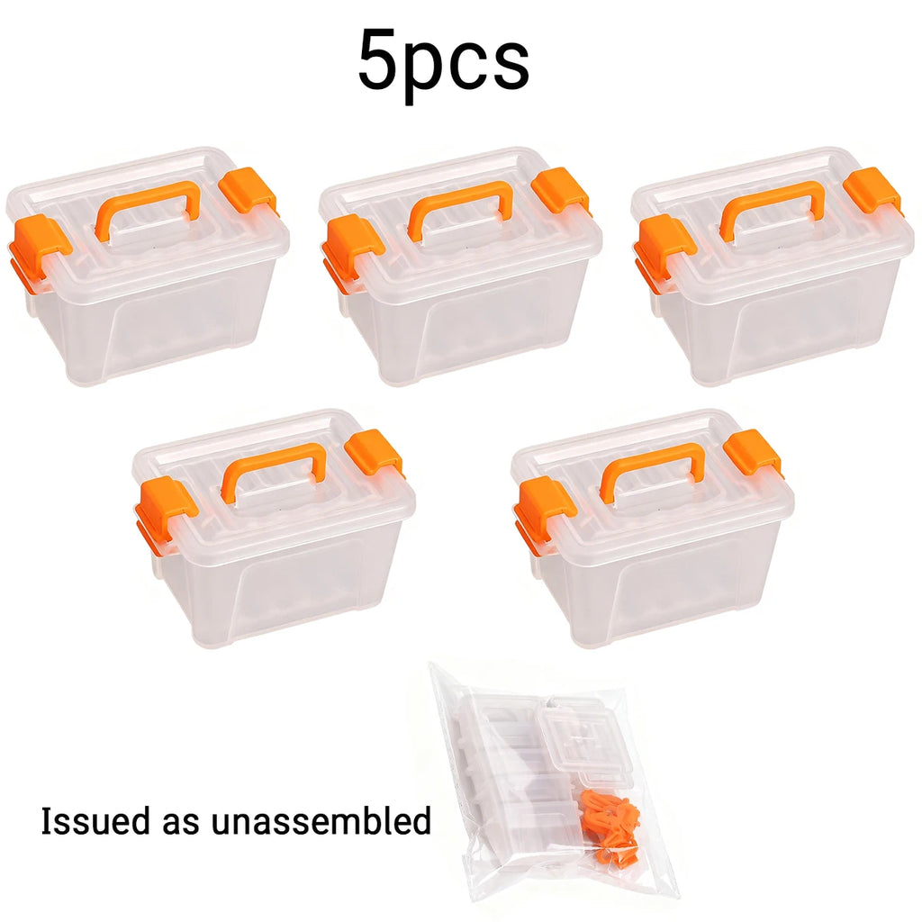 5/10 PCS Mini Storage Boxes Dollhouse Miniature Container Warehouse Scene DIY Photography Props Home Decor Organization New 2026 Oasis Select 5Pcs orange