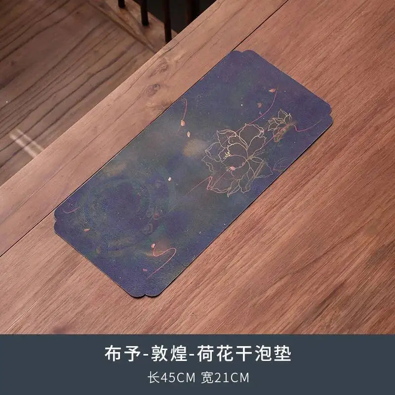 Dry Foam Mat Double-sided Tea Mat Tea Towel Tea Table Mat Teapot Mat Multi-use Tea Ceremony Oasis Select Lotus Soaking Mat