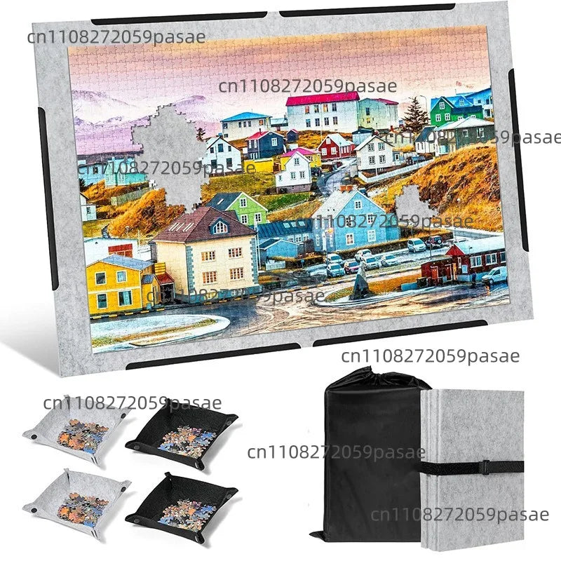 Foldable Puzzle Board with Sorting Trays & Anti-Slip Mat | 1500pc