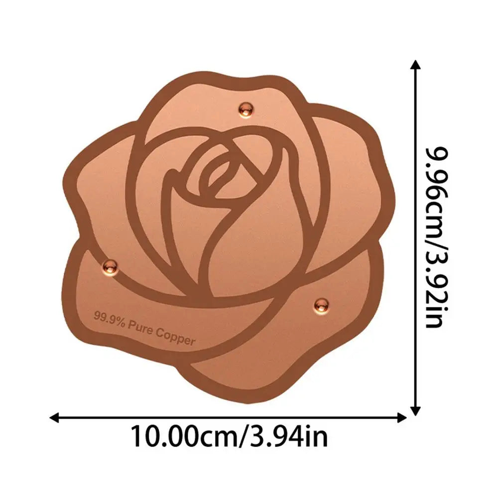 Copper Bird Bath Plate Birdbath Purification Disc with Triple-Point Support Birdbath Bowl Purifier Plate for Backyard Bird Bath Oasis Select B