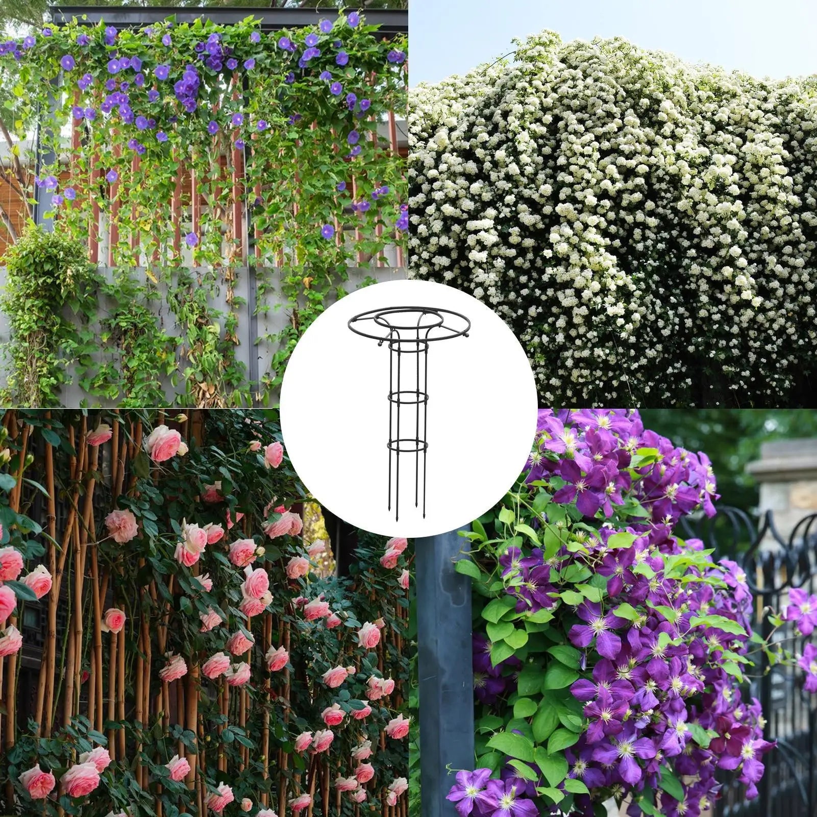 1pc Garden Trellis Umbrella Tower Plant Trellis For Climbing Plants Trellis Support DIY Climbing Trellis Flower Pots Supports Oasis Select