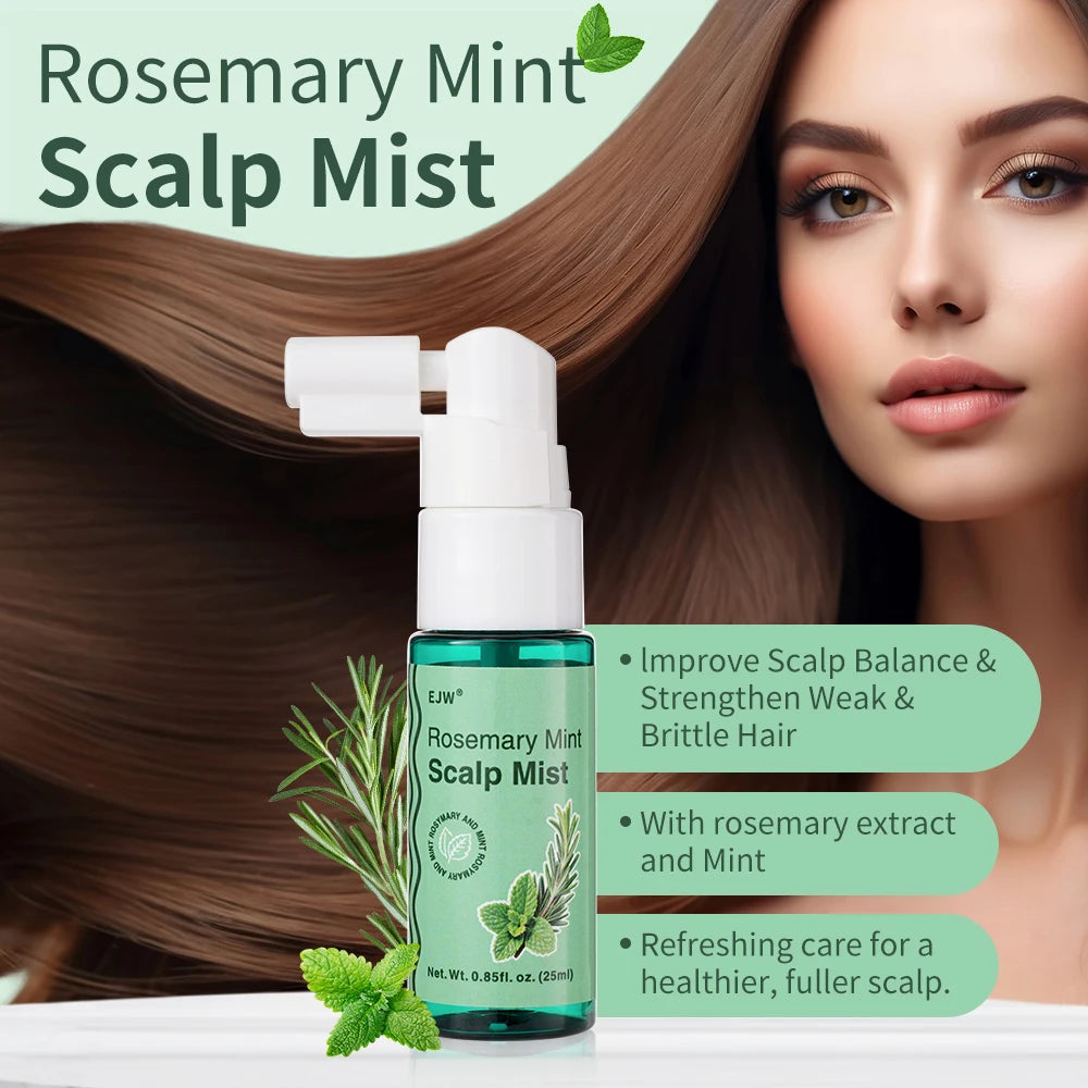 Rosemary Scalp Scrub Shampoo & Hair Growth Serum Spray Hair Growth Set Oasis Select
