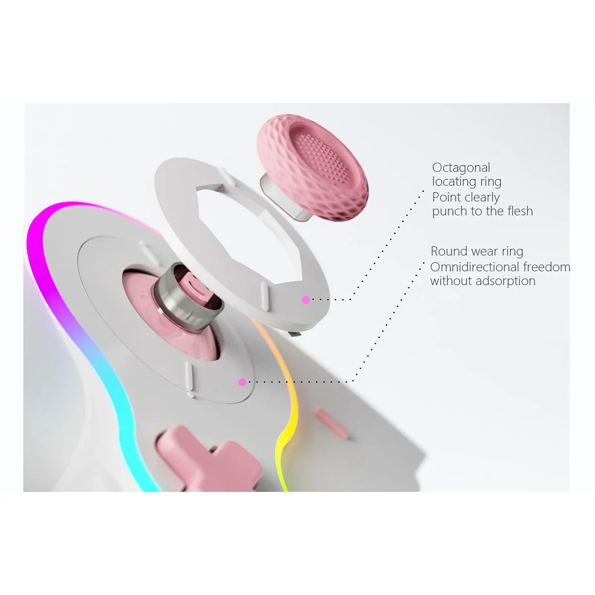 AyeBeau Wired USB Gamepad for Nintendo Switch & OLED | RGB