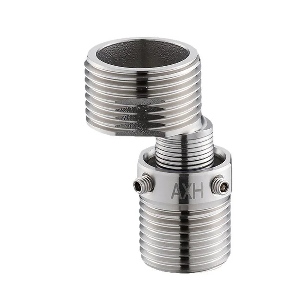Stainless Steel Angled Curved Foot Lengthened Angle Adjustment Eccentric Screw Corner Wall Mounted Thickened Oasis Select Brushed Nickel