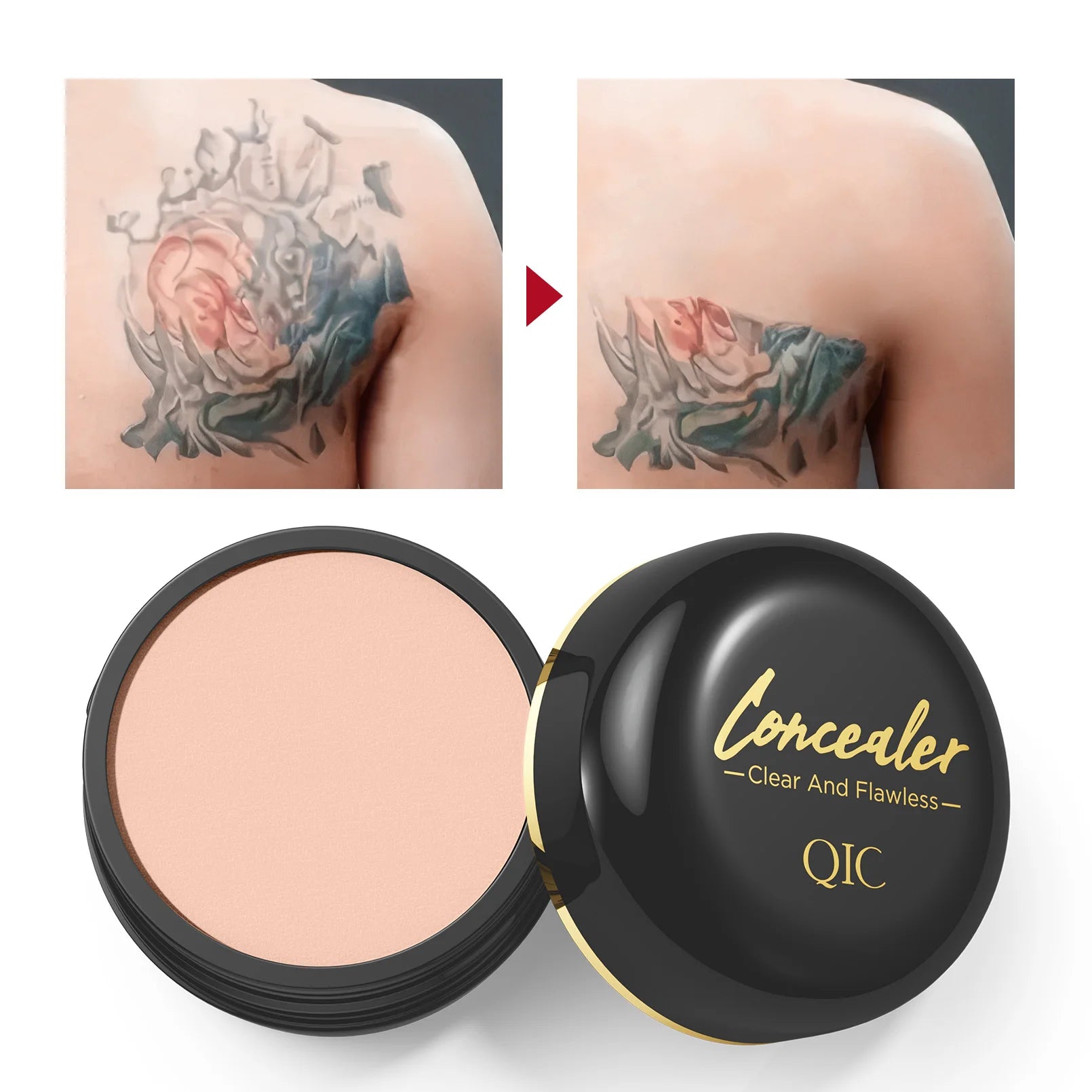 QIC Waterproof Full Coverage Concealer – All Skin Tones