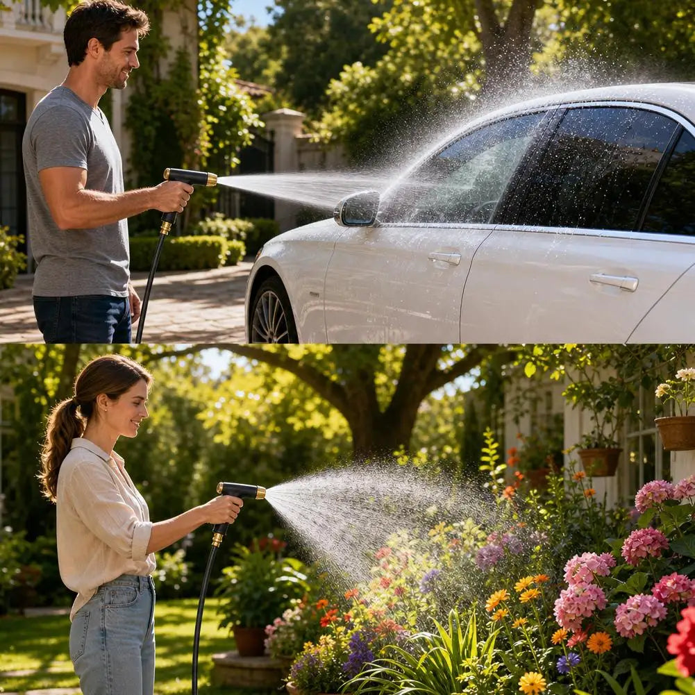 Adjustable High-Pressure Water Gun – Car Wash & Garden Nozzle Hose Spray Nozzle Oasis Select
