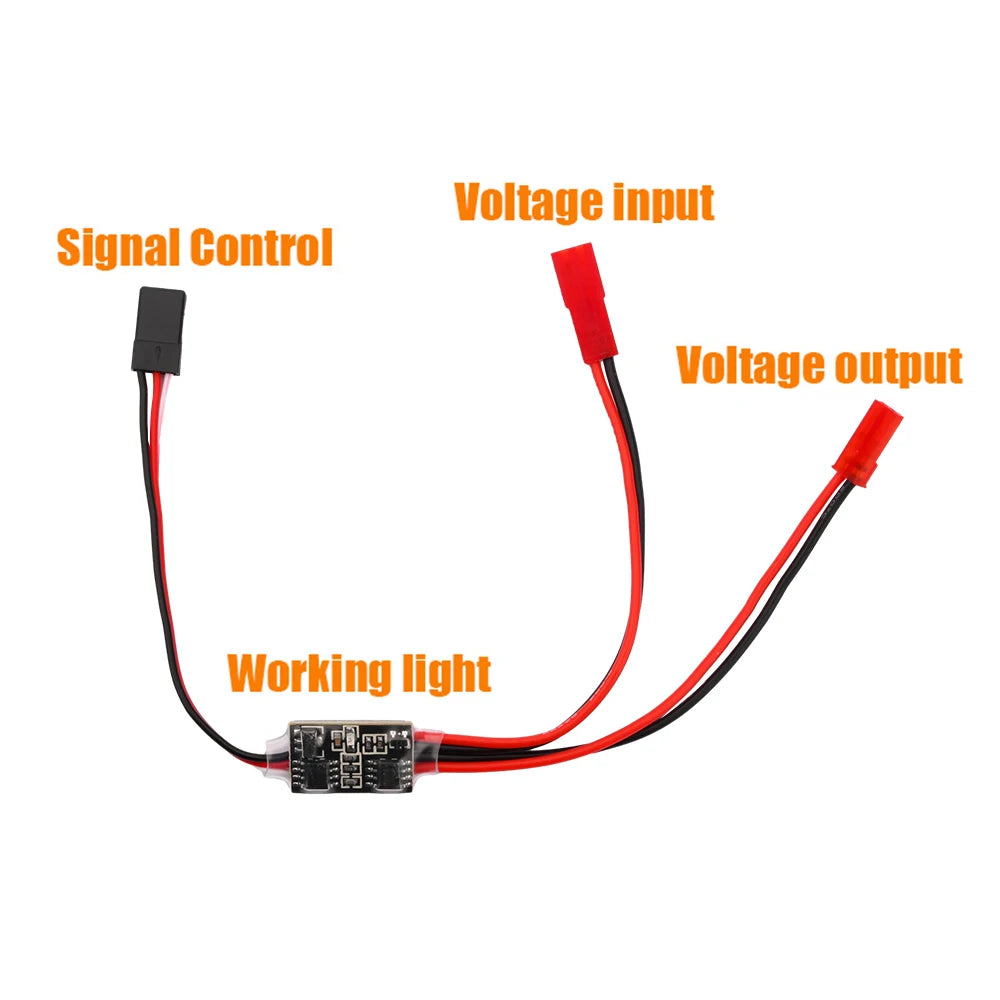 2~30A High Current Remote Control Electronic Switch 3-30V Aerial Model Plant Protection for RC Drone Water Pump PWM Signal Cont Oasis Select 3-30V 20A