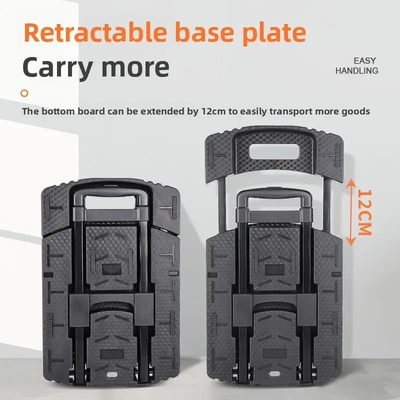 Multi-functional Hand-pulled truck, flatbed truck, portable trailer, trolley, moving truck, six wheels Durable Oasis Select