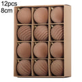 Festive Decor Christmas Ball Set 6cm Diameter 8cm Diameter Creative Arrangement Home Decoration Lightweight Design Oasis Select coffee 8cm China Mainland