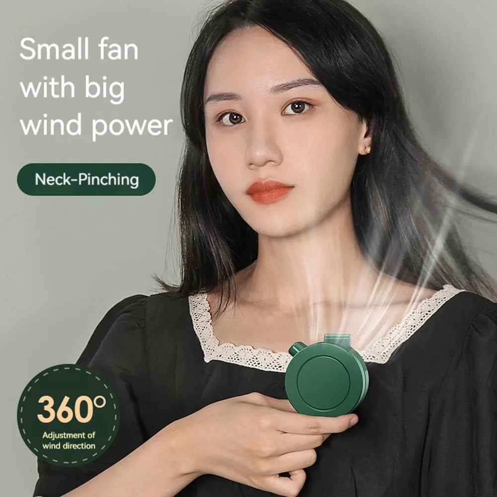 Mini Clip-On Waist Fan | Bladeless, 3-Speed, 900mAh Rechargeable Personal Clip Fan Oasis Select