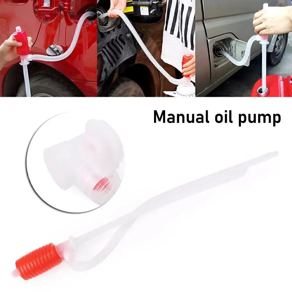 Portable Manual Siphon Suction Water Chemical Liquid Pump Car Truck Fuel Syphon Oil Diesel Transfer Sucker Hand Pump Oasis Select