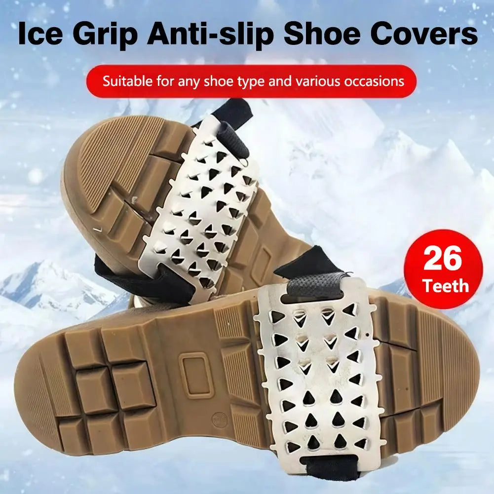 Ice Grippers for Shoes – Heavy-Duty Winter Snow Crampons (1 Pair) Ice Cleats Crampons Oasis Select