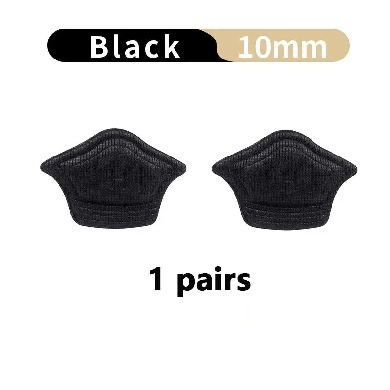 3/5pairs insoles patch heel pads for sport shoes back sticker adjustable size antiwear feet pad cushion insert insole Oasis Select Black-10mm-1pair