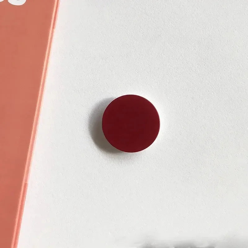 Finger Ring Holder Stand For IPhone 15 Samsung Support Telephone Mobilephones Grip Tok Folding Solid Color Pocket Socket Bracket Oasis Select red 1pcs