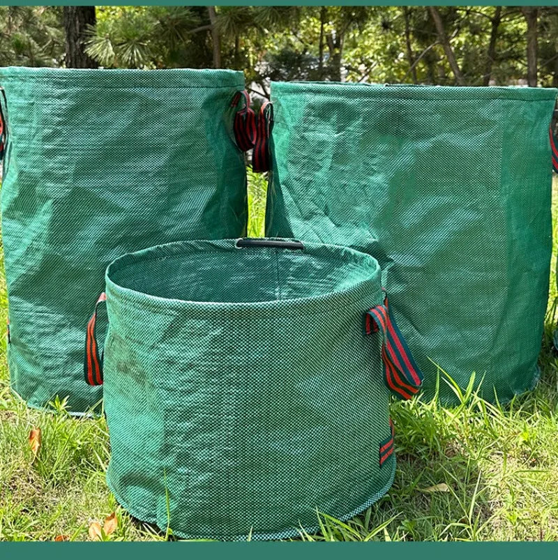Outdoor Garden Leaf Branch Collection Bag Thickened Leaf Litter Bag Garden Waste Collection Bag Folded Oasis Select