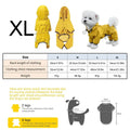 Dog Raincoats Adjustable Lightweight Clothes Rain Jacket for Dogs for Winter Christmas Halloween Snow Walking Hunting Rainy Oasis Select Yellow XL