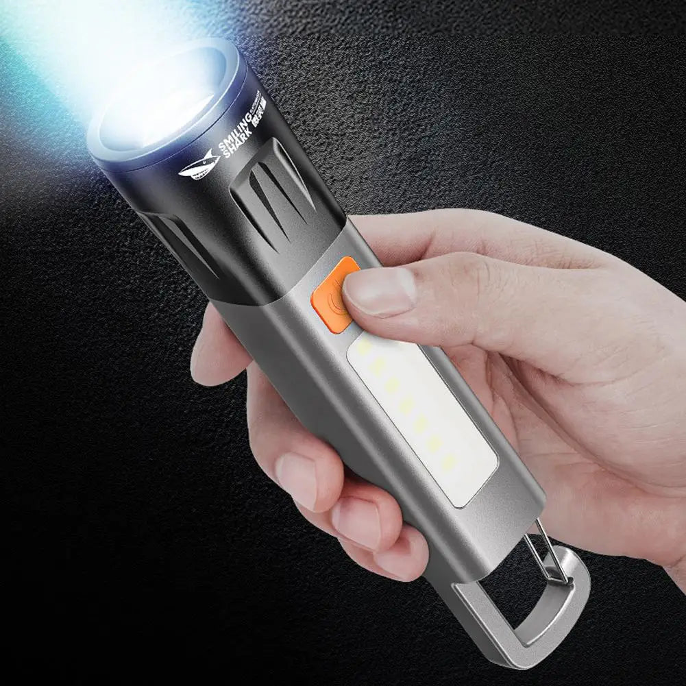 EDC LED Flashlight Zoomable 7-Mode USB-C Rechargeable Torch LED EDC Flashlight Oasis Select