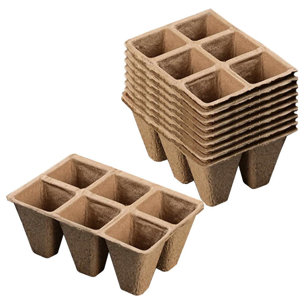 10/20Pcs Biodegradable Seed Starter Peat Pots Seed Growing Tray Planting Seed Tray Kit for Garden Grow Box Supplies Nursery Cup Oasis Select