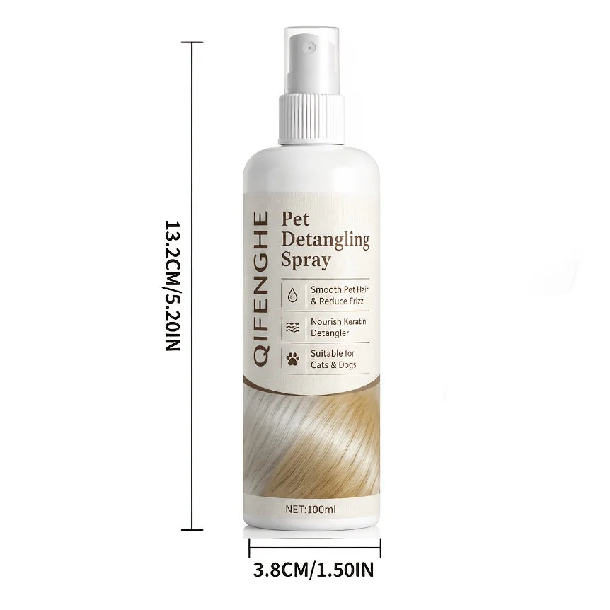 Pet Detangler Spray for Dogs & Cats – Coconut Oil & Vitamin C