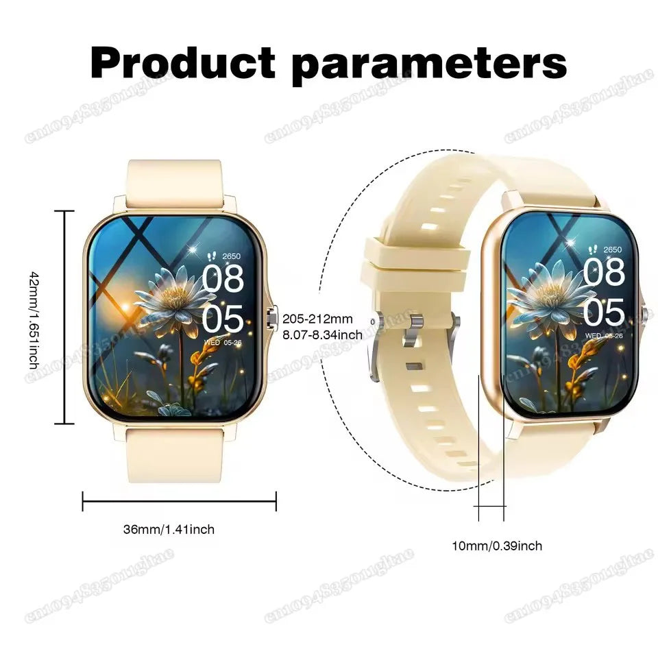 Smart Watch For Android IOS Watches 2.01inch HD Display Bluetooth Call Message Alert Music Sports Mode Smartwatch Men Women Gift Oasis Select