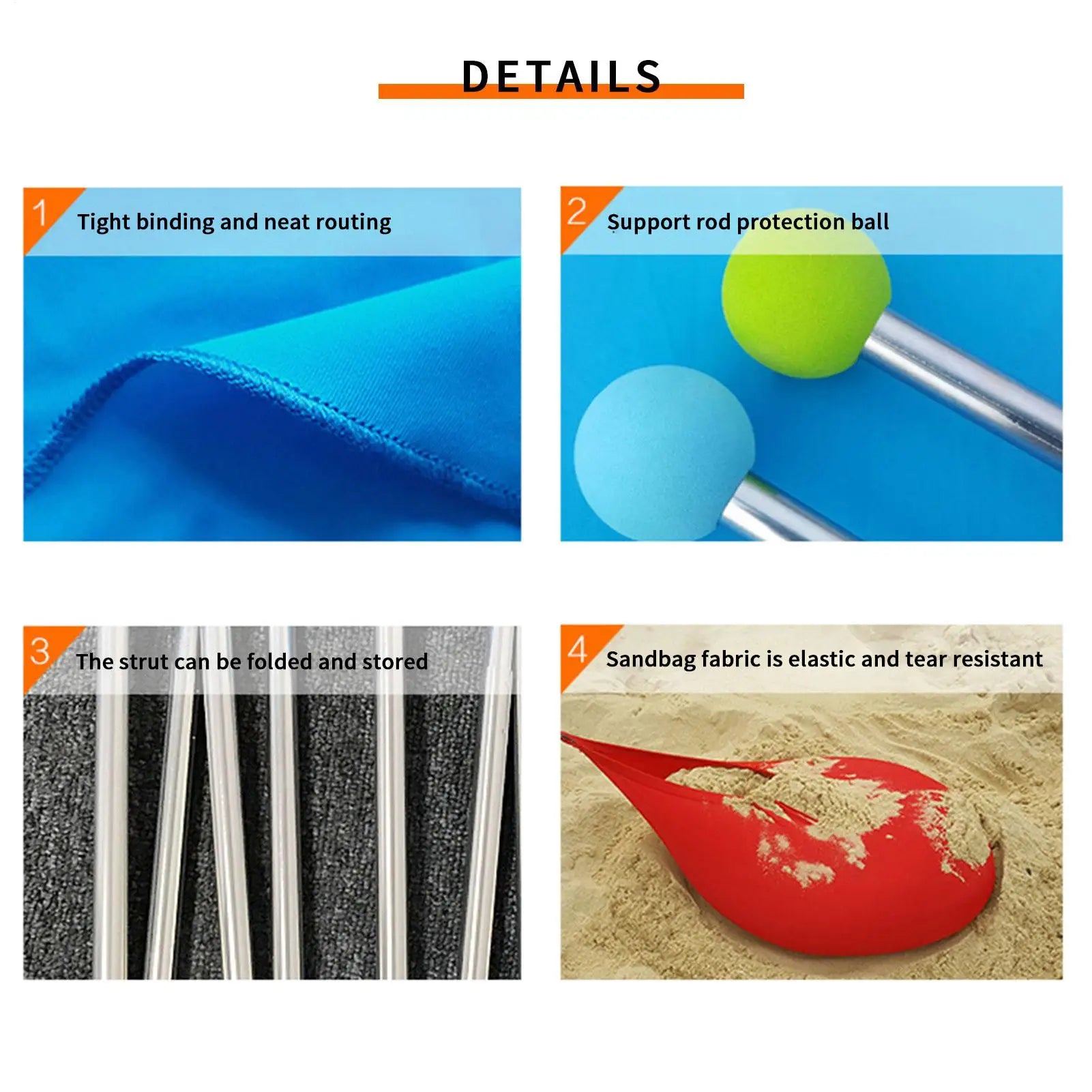 Home Beach Awning Outdoor Camping Sun Shade UV Protection Portable Windproof Beach Canopy with Storage Bag Camping Accessories Oasis Select