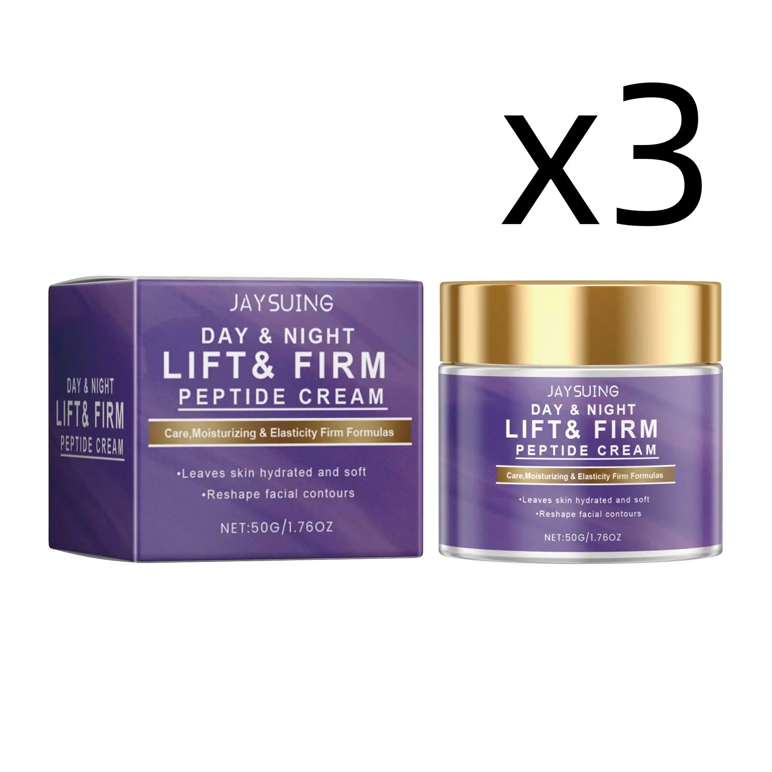 Day Night Care Face Cream Moisturizing Reduce Fine Lines Repair Barriers Increase Skin Elasticity Hyaluronic Acid Facial Cream Oasis Select 3x50g