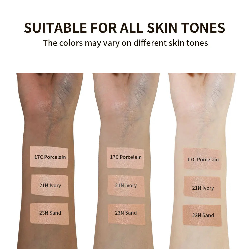 Cream Cushion Foundation Natural Coverage Hydrating Glow Finish 24H Long Lasting Moisturize Cushion Foundation Korean Makeup Oasis Select