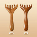 Sandalwood Five-Claw Scalp Massager & Gua Sha Comb