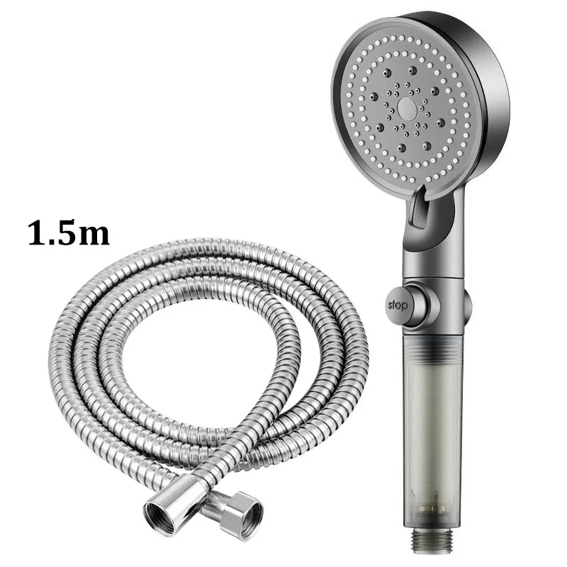 5-Mode High-Pressure Handheld Shower Head with PP Cotton Filter
