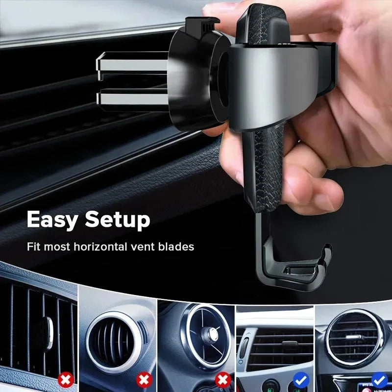 1/2/3/4pcs Universal Gravity Auto Phone Holder Car Air Vent Clip Mount Mobile Phone Holder CellPhone Stand Support For iPhone Oasis Select