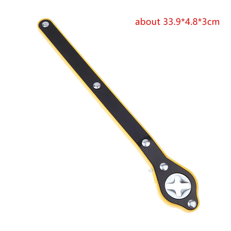 Compact Tire Removal Tool with Car Jack Ratchet Wrench, Cross Designed Labor Saving Tool Oasis Select A3