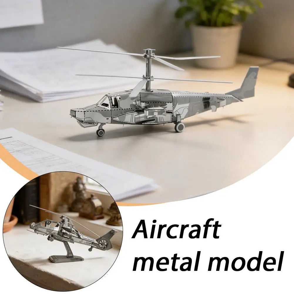 3D Metal Aircraft Model Kit – DIY Military Airplane Puzzle