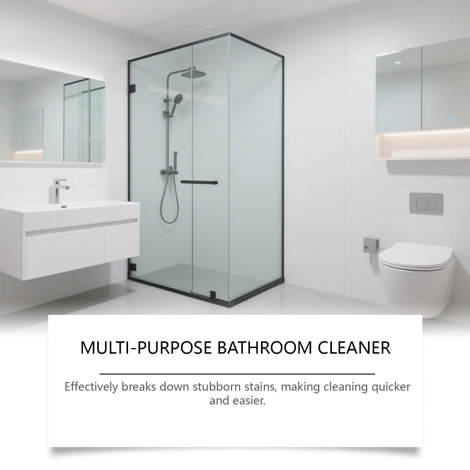 Jakehoe Multifunction Bathroom Cleaner Easily Stain And Limescale Removal Long Last Fragrance Glass Shower Room Stain Cleaner Oasis Select