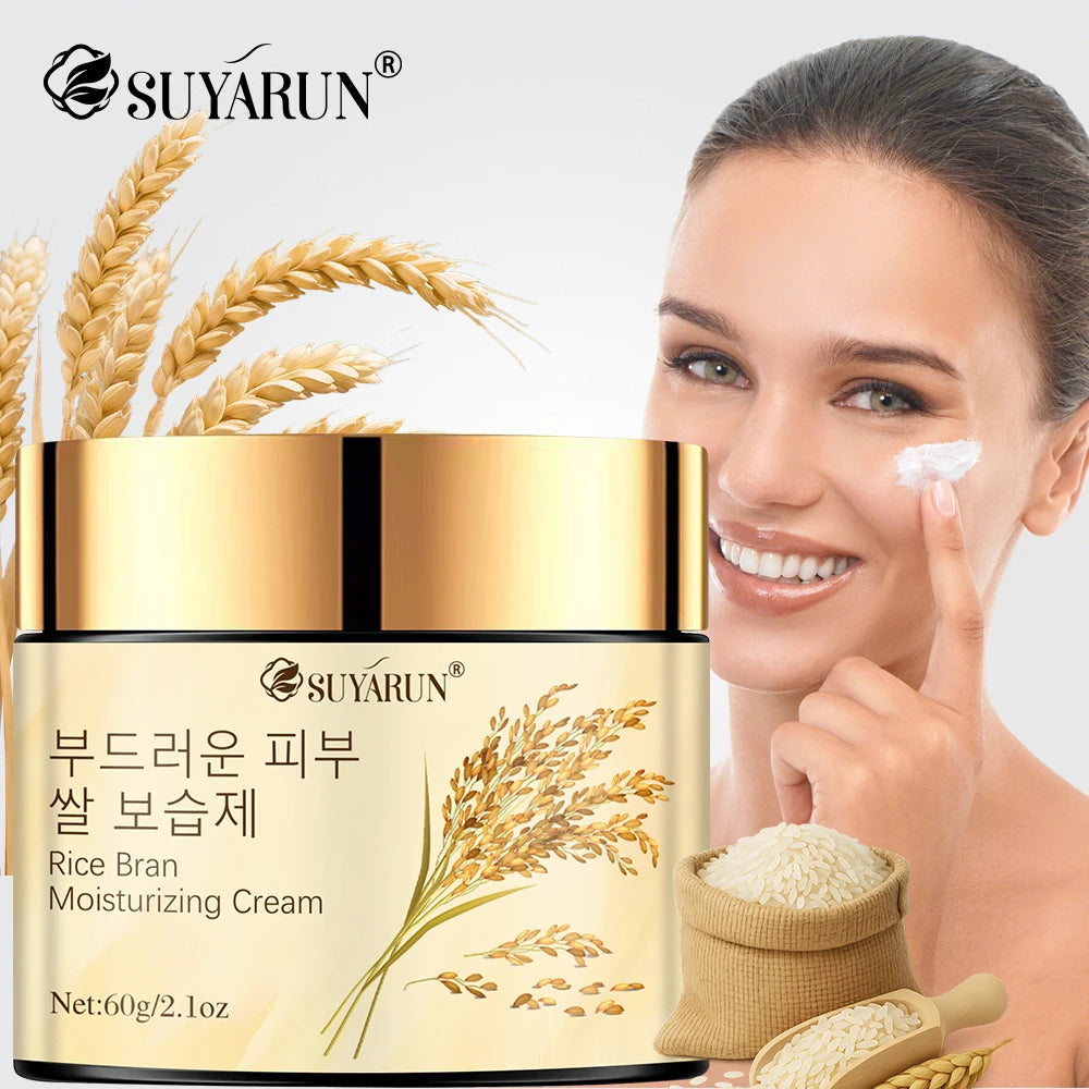 SUYARUN Rice Extract Face Cream – 24H Hydrating & Brightening Face Moisturizer Cream Oasis Select