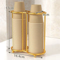 Metal Disposable Cup Dispenser Rack | Rust-Proof Organizer
