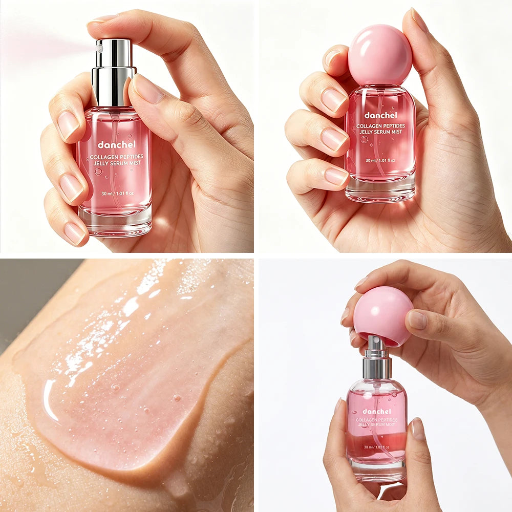 Collagen Peptides Jelly Serum Mist Deep Hydration Moisturizing Face Skin Care 2 IN 1 Serum & Mist Lasting Hydrating Smooth Skin Oasis Select