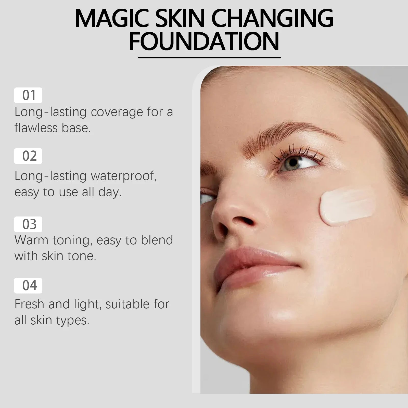 Eelhoe Color Changing Foundation SPF 30 Hyaluronic Acid 30ml