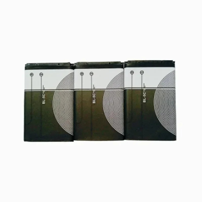 BL-5C 3.7V 1020mAh Battery BL5C BL 5C Rechargeable Batteries for Nokia 2112 2118 2255 2270 2280 2300 2600 2610 3125 3230 Oasis Select 3pcs BL-5C
