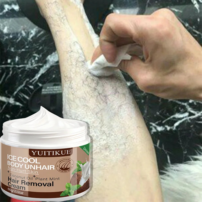 YUITIKUE Ice Cool Mint Hair Removal Cream – Silky & Gentle